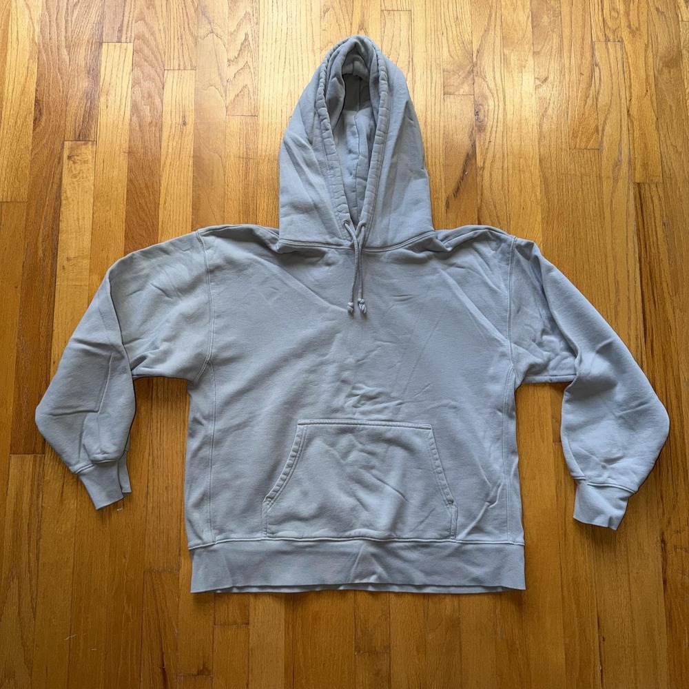 Tna Aritzia Sweatshirt‎ M Light Gray Cozy Fleece Hoodie Pullover Warm Oversized